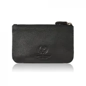 Etui na klucze - ETUI NA KLUCZE SKÓRZANE CZARNE POJEMNE ZE SKÓRY NATURALNEJ LICOWEJ PAOLO PERUZZI T-51-NBL - miniaturka - grafika 1