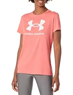 Koszulki i topy damskie - Under Armour Damska koszulka z krótkim rękawem i okrągłym dekoltem w stylu sportowym - miniaturka - grafika 1
