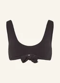 Stroje kąpielowe - Seafolly Góra Od Bikini Bustier Sea Dive schwarz - miniaturka - grafika 1