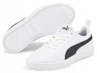 Buty sportowe damskie - Puma Rickie Jr 384311 03 Buty Damskie Białe - miniaturka - grafika 1