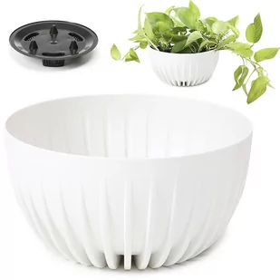 Misa Mira Eco Recycled 240 Mm - Biały La917-05 Lamela - Donice - miniaturka - grafika 1