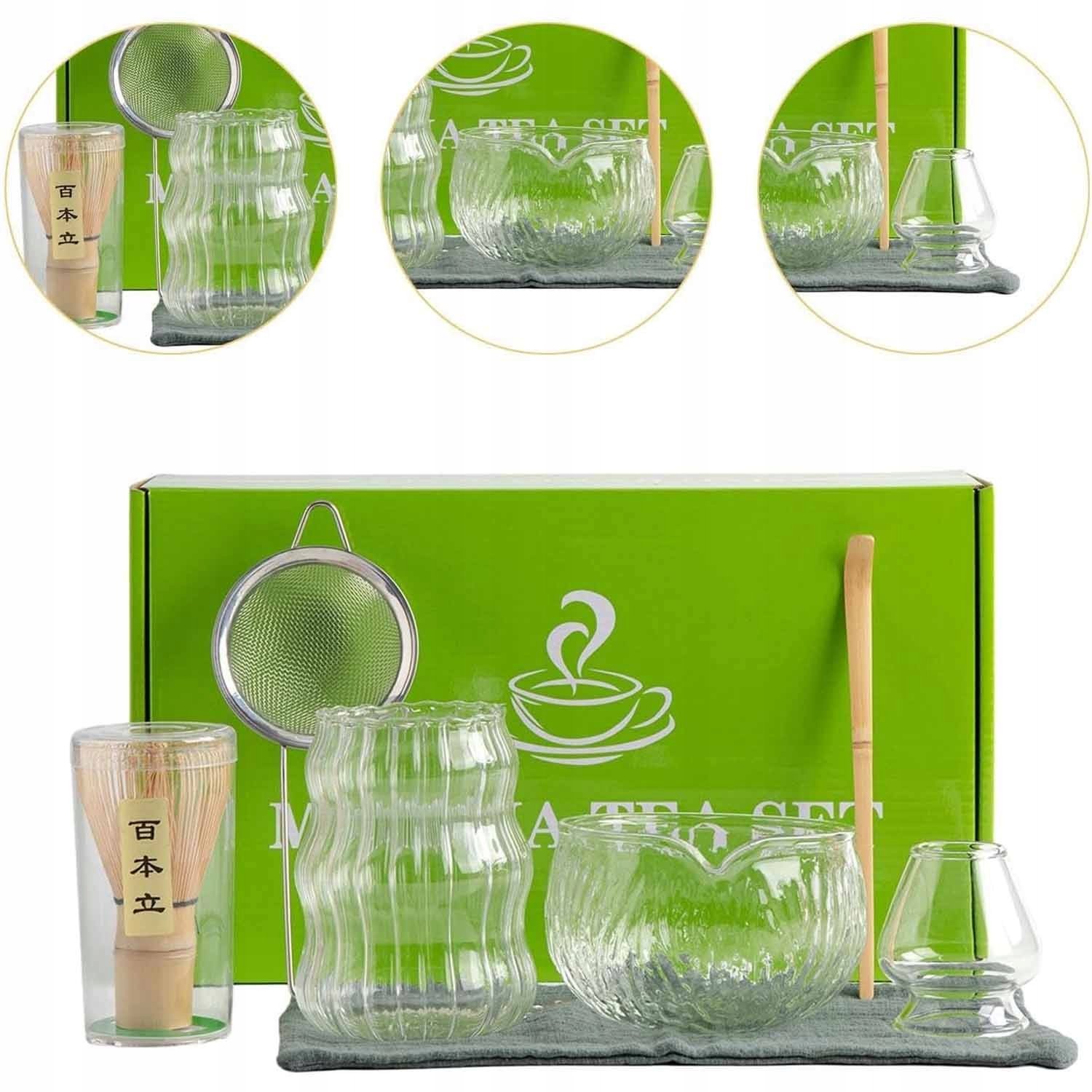 Zestaw Prezentowy Do Herbaty Matcha Częściowy Blender Matcha 7el.