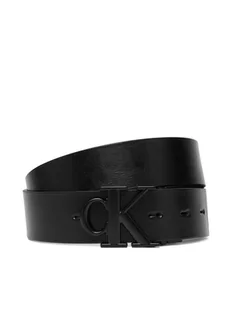 Calvin Klein Pasek Męski Ck Buckle Tumbled 35Mm Adj/Rev LV04D7049G Czarny - Paski - miniaturka - grafika 1