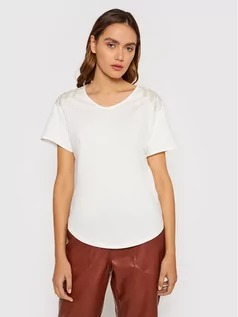 Koszulki i topy damskie - Benetton United Colors Of T-Shirt 3O98D100Z Biały Regular Fit - grafika 1