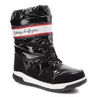 Śniegowce damskie - Czarne Śniegowce Tommy Hilfiger Damskie Buty - miniaturka - grafika 1