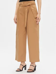 Boss Spodnie materiałowe Tenoy 50505609 Beżowy Tapered Fit - Spodnie damskie - miniaturka - grafika 1