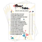 Gry planszowe - Gra Baby Shower Mama Czy Tata? Zabawa Quiz 8Szt Y3 - miniaturka - grafika 1