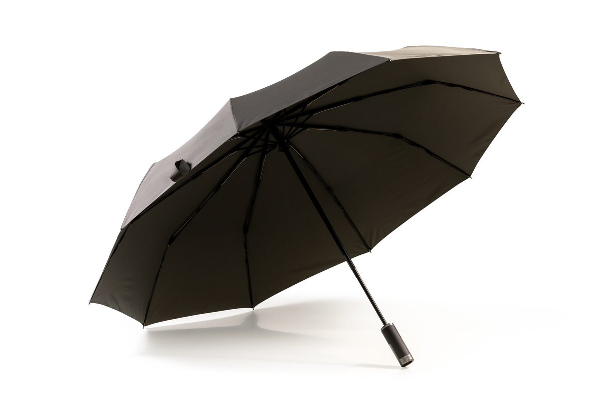 Parasol Ring składany 10-szprychowy, automatyczny 115 cm szary