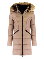 Kurtki damskie - Canadian Peak Parka "Akapeak" w kolorze beżowym - miniaturka - grafika 1