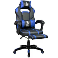 Fotele gamingowe - Fotel Gamingowy Krzesło gracza Alpha Gaming Large Blue - miniaturka - grafika 1
