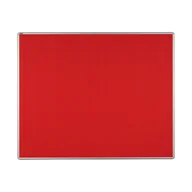 Tablice i flipcharty - ekoTAB Tablica tekstylna ekoTAB w aluminiowej ramie, 150x120 cm, czerwona 535114 - miniaturka - grafika 1
