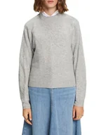 Swetry damskie - ESPRIT Sweter damski, 044/jasnoszary 5, M - miniaturka - grafika 1