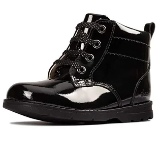 Clarks Astrol Lace T śniegowce dziewczęce, Black Pat, 26 EU - Śniegowce damskie - miniaturka - grafika 1