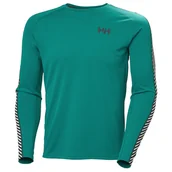 Koszulki sportowe męskie - Męska koszulka Helly Hansen Lifa Active Stripe Crew Rozmiar: L / Kolor: zielony - miniaturka - grafika 1
