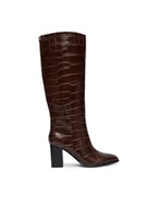 Kozaki damskie - Guess Kozaki FLFPER LEP11 Brązowy - miniaturka - grafika 1