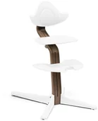 Krzesełka do karmienia - Stokke Nomi - wielofunkcyjne krzesełko nowej generacji  | Walnut White - miniaturka - grafika 1