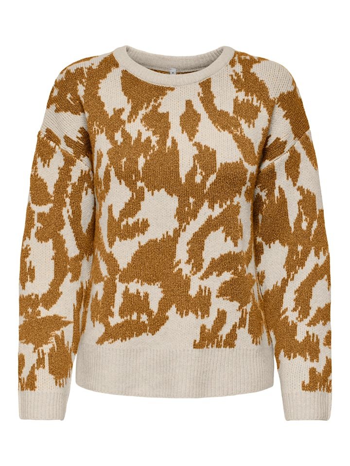 ONLY Sweter w kolorze jasnobrązowo-beżowym