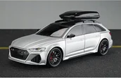 Zabawki zdalnie sterowane - model Audi RS6 C8 1:24 (20cm długości!) otwierane drzwi LED dźwięk - miniaturka - grafika 1