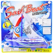 Samochody i pojazdy dla dzieci - Łódź Motorówka Pływająca Napęd Łódka Żaglówka - miniaturka - grafika 1