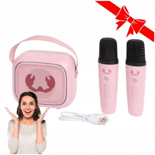 BEZPRZEWODOWY ZESTAW DO KARAOKE MODYFIKACJA GŁOSU 6 TRYBÓW SUPER PREZENT - Instrumenty muzyczne dla dzieci - miniaturka - grafika 1