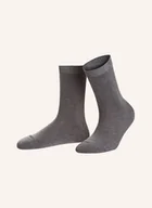 Skarpetki damskie - Falke Skarpety Cosy Wool Z Dodatkiem Wełny Merino grau - miniaturka - grafika 1