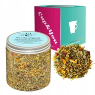 Herbata - Herbata ziołowa przeciwzapalna NA ZŁĄ POGODĘ mięta melisa liście malin 80g - herbata sypana liściasta napar ziołowy PREMIUM na prezent upominek Cup&.. - miniaturka - grafika 1