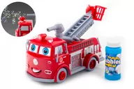 Samochody i pojazdy dla dzieci - Linkbaby Kinderplay Straż Pożarna Edek Bańki Mydlane - miniaturka - grafika 1