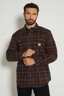 Koszule męskie - Koszula Flanelowa Carhartt Heavyweight Plaid Shirt - miniaturka - grafika 1