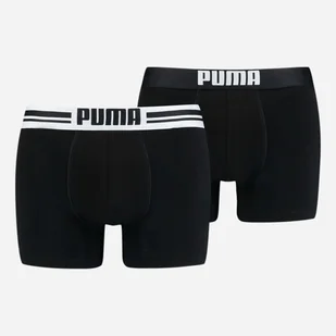 Komplet męskich majtek 2 sztuki Puma Placed Logo Boxer 2p 90651903 S Czarny (8718824117089) - Majtki męskie - miniaturka - grafika 1