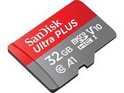 Dyski HDD - SanDisk Ultra PLUS microSDHC 32GB A1 V10 U1 - miniaturka - grafika 1