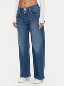 Spodnie damskie - Replay Jeansy WA526 .000.773 761 Granatowy Wide Leg - miniaturka - grafika 1