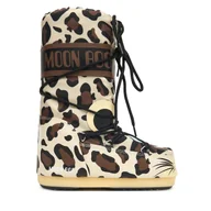 Buty dla chłopców - Śniegowce Moon Boot Mb Icon Animal 80D3400300 Brązowy - miniaturka - grafika 1