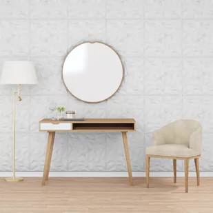 vidaXL Panele ścienne, 12 szt., białe, 50x50 cm, EPS, 3 m², ametyst - Dekoracje domu - miniaturka - grafika 1