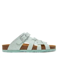 Klapki i japonki damskie - Klapki Dr. Brinkmann 700704-71 Zielony - miniaturka - grafika 1