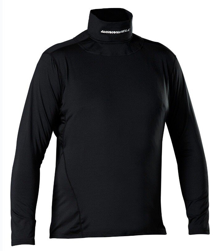 Koszulka męska WinnWell Base Layer Top W/ Built-In Neck Guard Senior XL