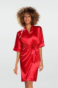 Peniuar Nable 100 Czerwony - Szlafroki damskie - miniaturka - grafika 1