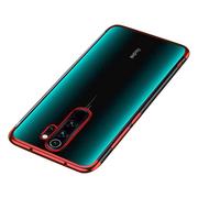 Etui i futerały do telefonów - Clear Color case żelowy pokrowiec etui z metaliczną ramką Xiaomi Redmi Note 8 Pro czerwony - miniaturka - grafika 1