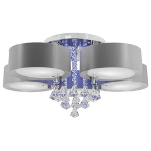 Lampa sufitowa z funkcją LED kolor ANTILA DRS8006/5 8C GREY Elem - Lampy sufitowe - miniaturka - grafika 1