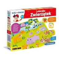 Zabawki interaktywne dla dzieci - Clementoni Loteryjka Zwierzątek 60592 - miniaturka - grafika 1