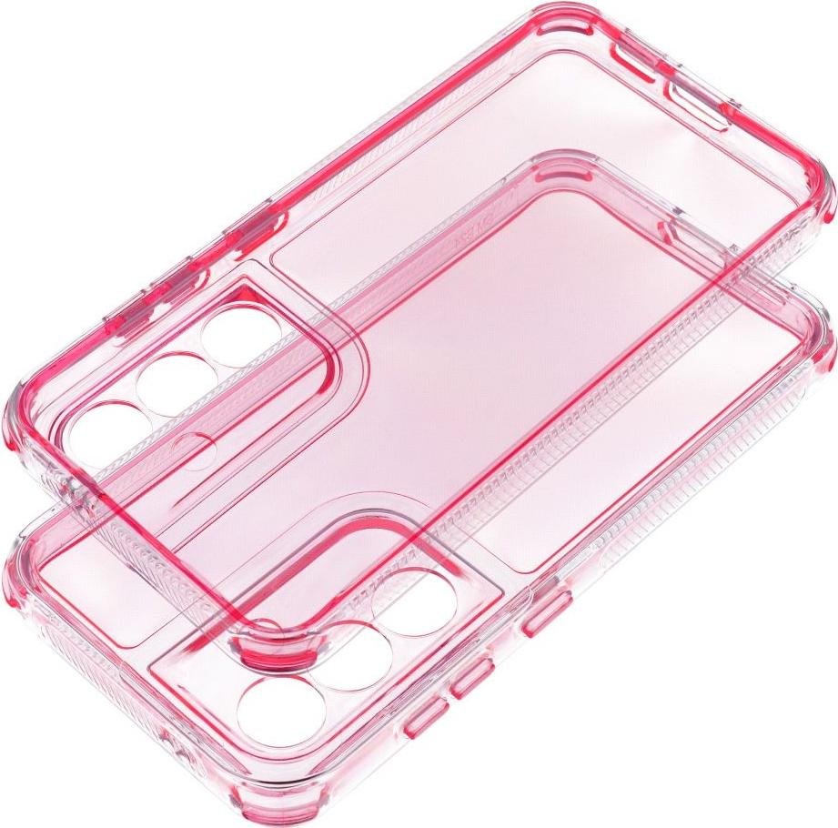 Etui na telefon komórkowy MATRIX CLEAR pasuje do SAMSUNG S25 pudrowy róż