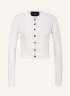 Swetry damskie - Kinga Mathe Kardigan Z Kaszmiru weiss - miniaturka - grafika 1