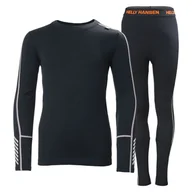 Pozostała odzież narciarska - Helly Hansen Lifa Merino Midweight, komplet, junior, granatowy - miniaturka - grafika 1