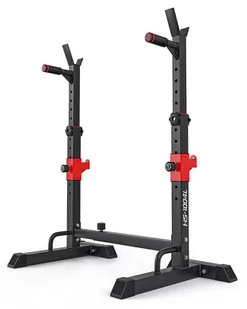 Hop-sport Stojaki pod sztangę HS-1004L z asekuracją 52073 - Stojaki na hantle i obciążenia - miniaturka - grafika 1