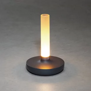 Konstsmide Stołowa LED Biarritz, IP54, akumulator, CCT, szara - Lampy ogrodowe - miniaturka - grafika 2