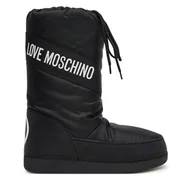 Śniegowce damskie - Śniegowce LOVE MOSCHINO JA24032G0NISA000 Czarny - miniaturka - grafika 1