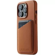 Etui i futerały do telefonów - Mujjo Etui Full Leather Wallet Case do iPhone 14 Pro brązowe - miniaturka - grafika 1