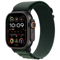 Akcesoria do smartwatchy - Pasek do Apple Watch (44/45/46/49mm) S Ciemnozielony (Tytan czarny) - miniaturka - grafika 1