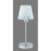 Lampy stojące - Luis II lampa stołowa 1-punktowa nikiel/biała 595700107 - miniaturka - grafika 1