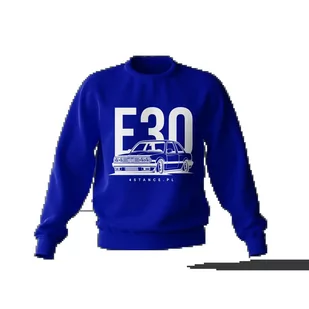 Bluza BMW E30 classic niebieska-3XL - Odzież do sportów motorowych - miniaturka - grafika 1