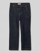 Spodnie i spodenki dla dziewczynek - Jeansy o kroju regular fit z ozdobnymi szwami model ‘DAKOTA’ - miniaturka - grafika 1